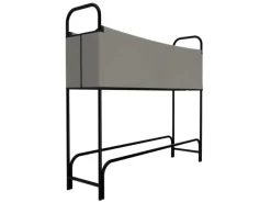 Kaminholzregal Metall Holzunterstand Abdeckung Stapelhilfe 130x30x117cm*Garmio Best