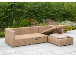 Garten Eckbank-Gruppe Veneto 2-tlg. Natur*Merxx Discount
