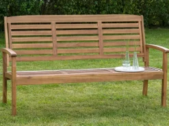 Merxx Gartenbänke|Gartenbank Paraiba 3-Sitzer Braun 92 x 160 x 61 cm