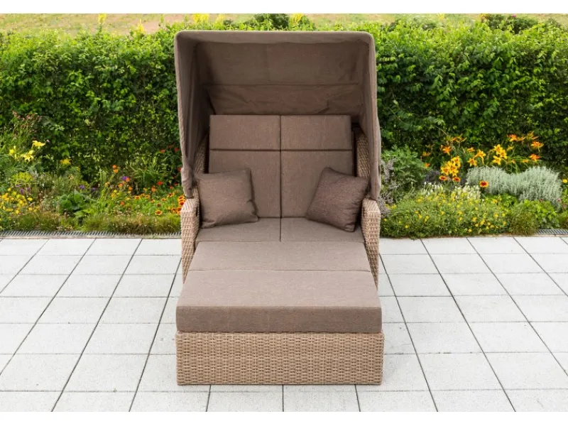 Merxx Gartenbänke|Gartenbank Rimini Natur inkl. Hülle