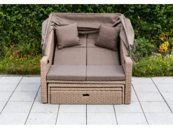 Merxx Gartenbänke|Gartenbank Rimini Natur inkl. Hülle