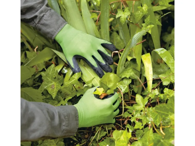 Gartenhandschuh Latex-Teilbeschichtung Grün Größe 10*LUX-TOOLS