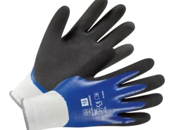 Gartenhandschuh Nitril-Vollbeschichtung Blau-Schwarz Größe 10*LUX-TOOLS Discount