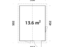 Gartenhaus Ly 13,6 m2*Palmako Clearance