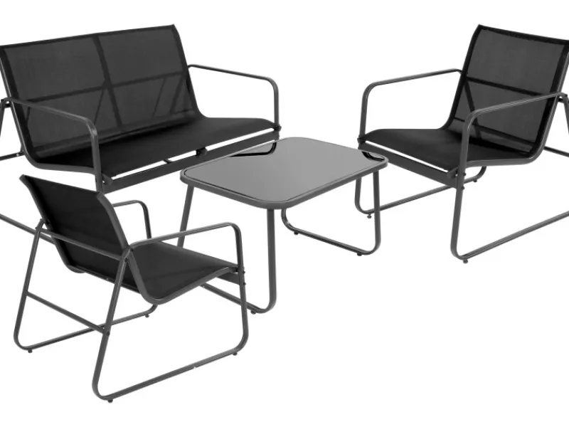 Balkonmöbel|Lounge-Gartenmöbel|Gartenmöbelset 4 tlg. Sitzgruppe