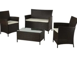 Lounge-Gartenmöbel|Gartenmöbel-Sets|Gartenmöbel-Set Canera 4-teilig Polyrattan