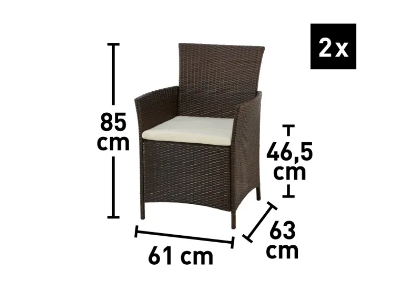 Lounge-Gartenmöbel|Gartenmöbel-Sets|Gartenmöbel-Set Canera 4-teilig Polyrattan