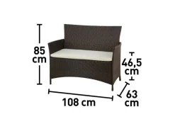 Lounge-Gartenmöbel|Gartenmöbel-Sets|Gartenmöbel-Set Canera 4-teilig Polyrattan