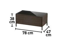 Lounge-Gartenmöbel|Gartenmöbel-Sets|Gartenmöbel-Set Canera 4-teilig Polyrattan