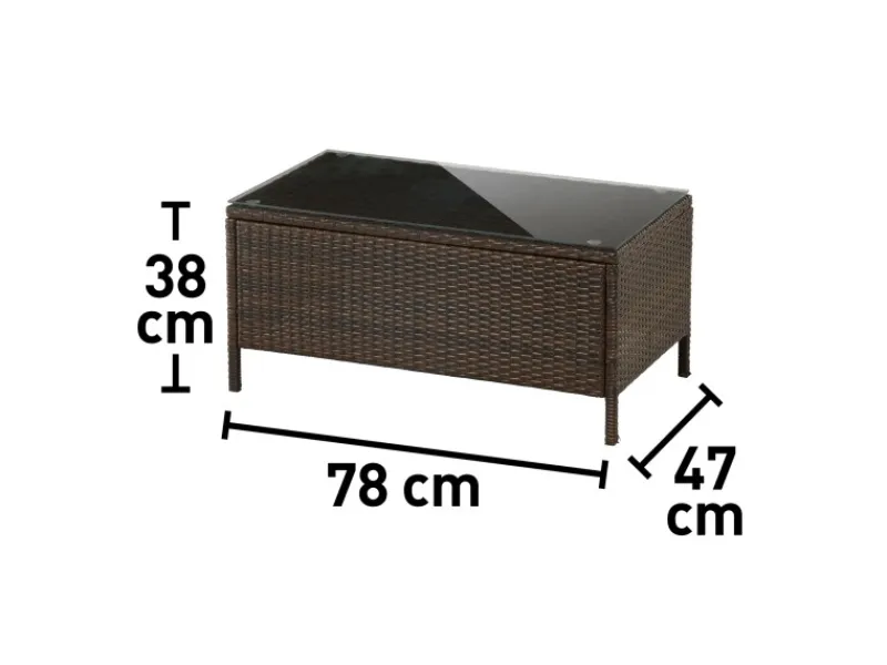 Lounge-Gartenmöbel|Gartenmöbel-Sets|Gartenmöbel-Set Canera 4-teilig Polyrattan