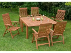 Gartenmöbel-Set Comondoro 7-tlg. Braun*Merxx New