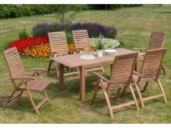 Gartenmöbel-Set Paraiba 7-tlg. Braun*Merxx Best