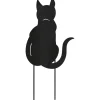 Gartenstecker Katze Eisen Schwarz 23,5 cm x 0,5 cm x 47 cm* Online