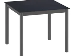 Gartentische|Gartentisch Harris Quadratisch Schwarz 90 cm x 90 cm