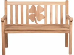 GarWoh Gartenbänke|Gartenbank Kleeblatt Teak