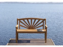 Gartenbank Sonne Teak 120 Cm*GarWoh Best