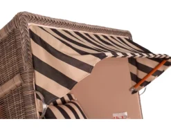 Strandkorb Nordstrand Mahagoni PE Grey Dessin 581*GarWoh Online