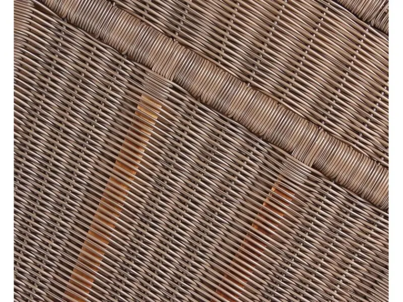 Strandkorb Nordstrand Teak PE Grey Dessin 550*GarWoh