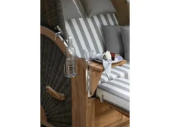 Strandkorb Nordstrand Teak PE Grey Dessin 522*GarWoh New