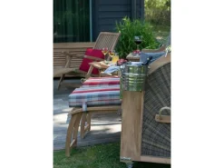 Strandkorb Nordstrand Teak PE Grey Dessin 585*GarWoh