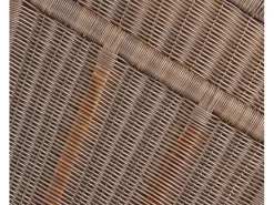 GarWoh Strandkörbe|Strandkorb Nordstrand Teak PE Grey Dessin 505