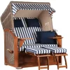 Strandkorb Nordstrand Mahagoni PE Grey Dessin 518*GarWoh Discount
