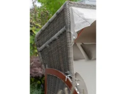 Strandkorb Nordstrand Mahagoni PE Grey Dessin 518*GarWoh Discount