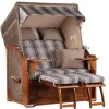 Strandkorb Nordstrand Mahagoni PE Grey Dessin 522*GarWoh Outlet