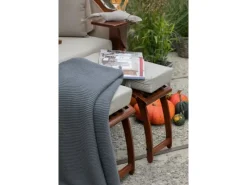 Strandkorb Nordstrand Mahagoni PE Grey Dessin 522*GarWoh Outlet