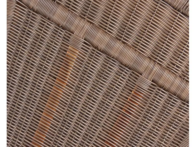 GarWoh Strandkörbe|Strandkorb Nordstrand Teak PE Grey Dessin 513