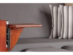 GarWoh Strandkörbe|Strandkorb Nordstrand Mahagoni PE Grey Dessin 544