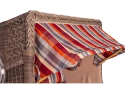GarWoh Strandkörbe|Strandkorb Rantum Teak PE Grey Dessin 584