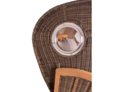 Strandkorb Rantum Teak PE Shell Dessin 586*GarWoh Outlet