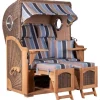 Strandkorb Rantum Teak PE Grey Dessin 580*GarWoh Online