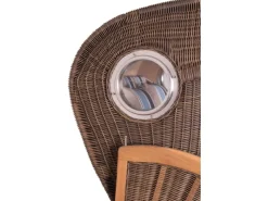 Strandkorb Rantum Teak PE Grey Dessin 580*GarWoh Online