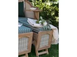 Strandkorb Rantum Teak PE shell Dessin 505*GarWoh Clearance