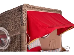 GarWoh Strandkörbe|Strandkorb Rantum Teak PE Grey Dessin 585