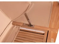 GarWoh Strandkörbe|Strandkorb Rantum Teak PE Grey Dessin 585