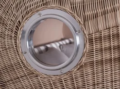 Strandkorb Rantum Grande Teak PE Shell Dessin 513*GarWoh Online