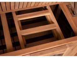 GarWoh Strandkörbe|Strandkorb Rantum Teak PE Grey Dessin 582