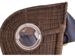 GarWoh Strandkörbe|Strandkorb Rantum Teak PE Grey Dessin 582