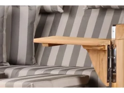 Strandkorb Rantum Teak PE Grey Dessin 537*GarWoh Discount