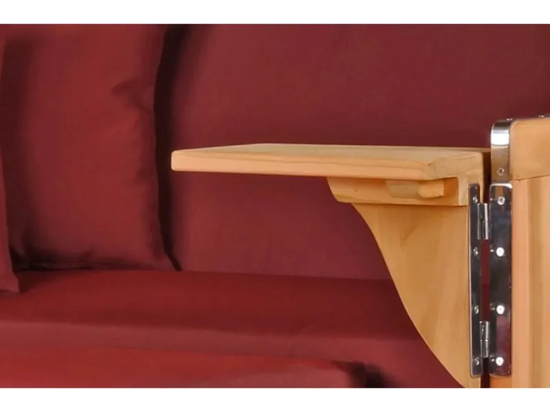 GarWoh Strandkörbe|Strandkorb Rantum Teak PE Shell Dessin 550