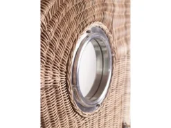 GarWoh Strandkörbe|Strandkorb Rantum Teak PE Shell Dessin 550