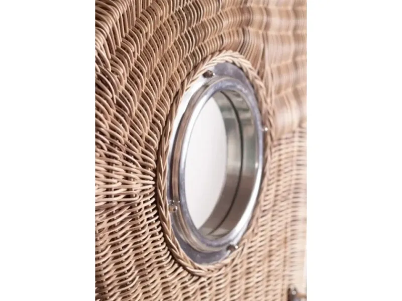 GarWoh Strandkörbe|Strandkorb Rantum Teak PE Shell Dessin 550