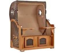 Strandkorb Rantum Teak PE Grey Dessin 548*GarWoh Sale