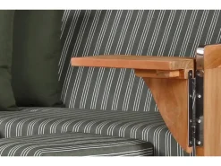 GarWoh Strandkörbe|Strandkorb Rantum Teak PE Shell Dessin 504