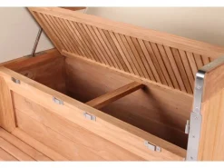 GarWoh Strandkörbe|Strandkorb Westerland Teak Bullauge PE Grey Dessin 506