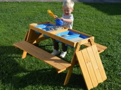 Picknick-Spieltisch Gustav mit Matschfächern 89 cm x 85 cm x 48,5 cm*GASPO New