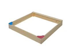 GASPO Gartenspielgeräte|Sandkasten Flipper 101 cm x 98 cm Natur Pur